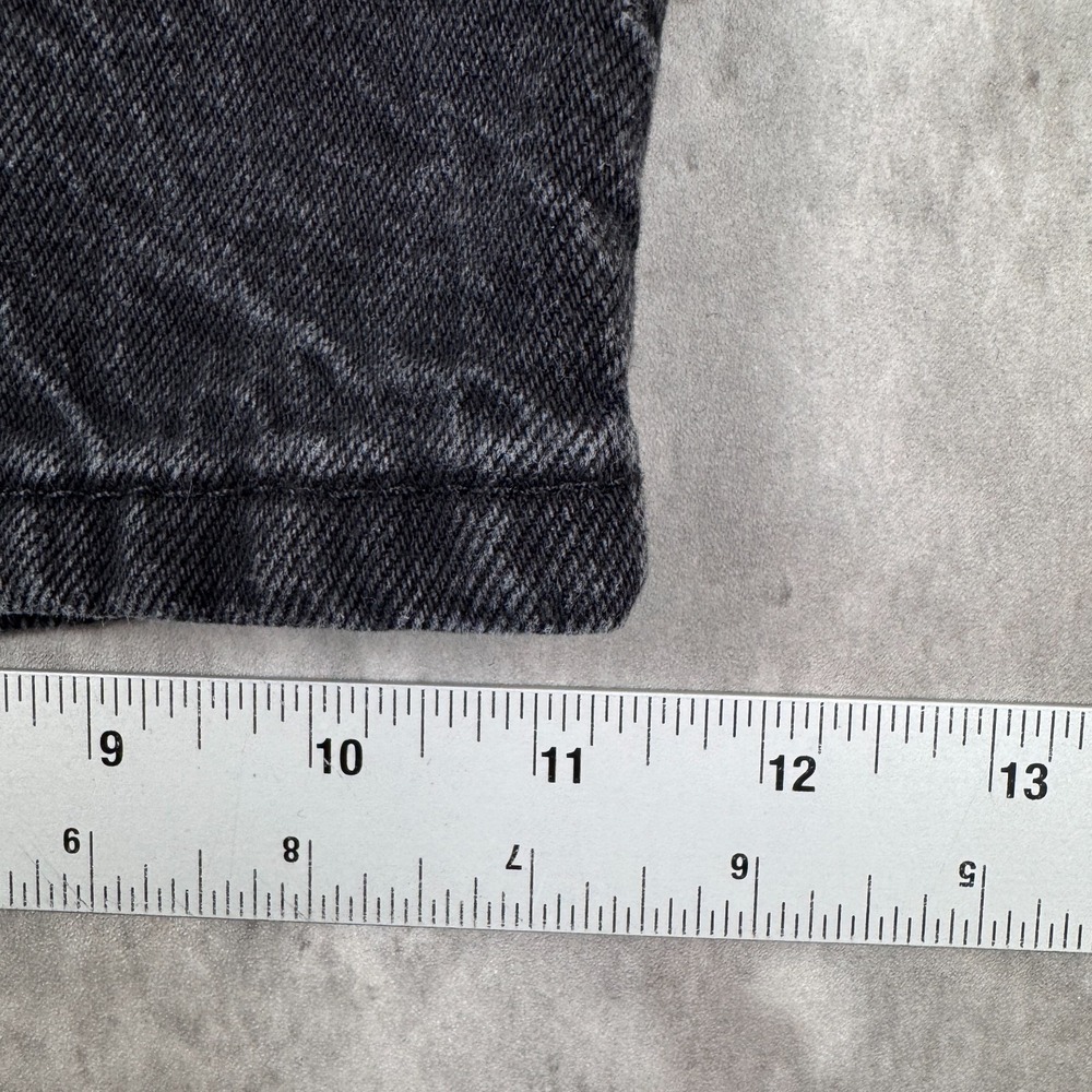 Levis 469 Jean Shorts Mens 36 Black Jorts Denim Summer Casual Skate Surf - Picture 6 of 8